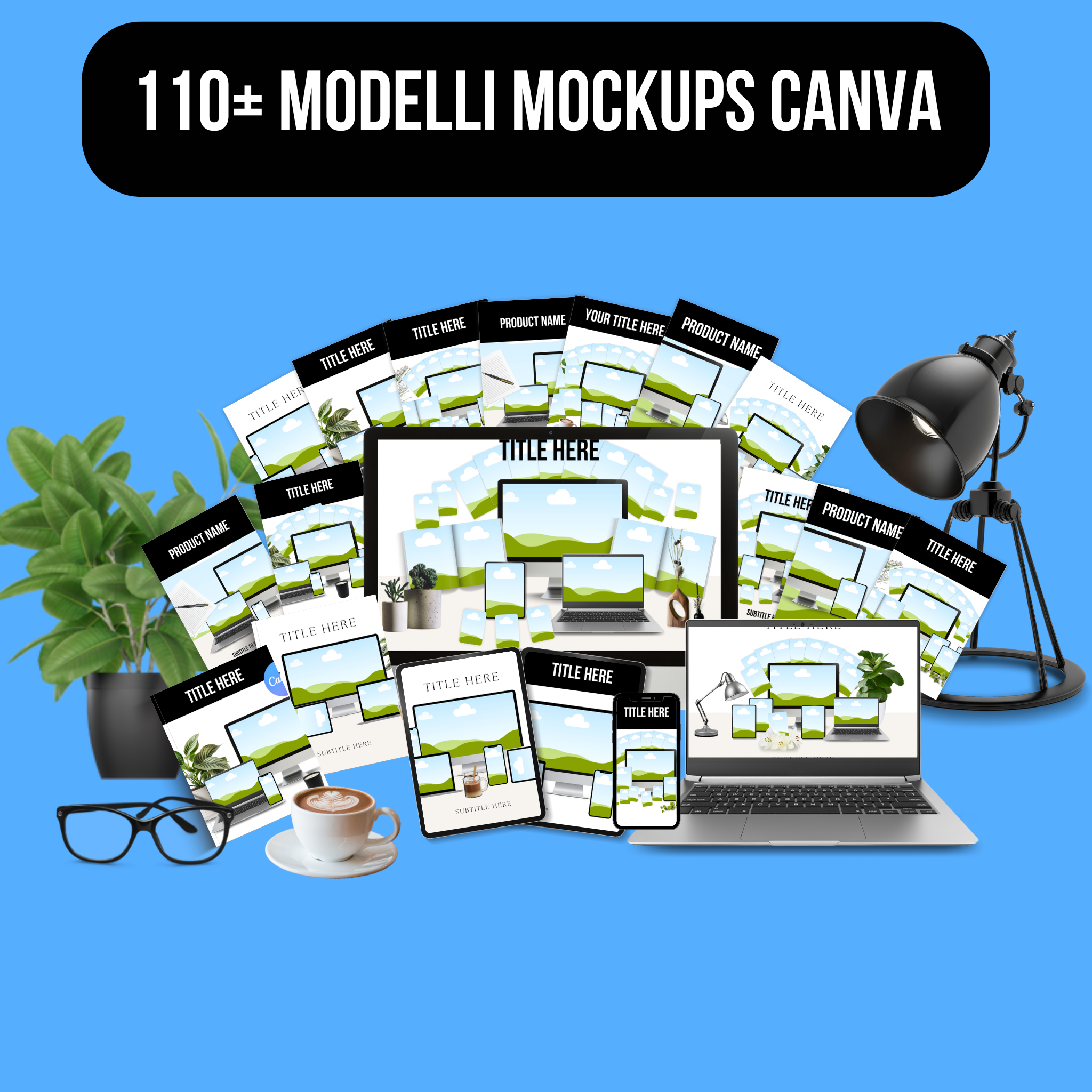 110+ Modelli Mockup per Etsy, Social Media e Sito Web