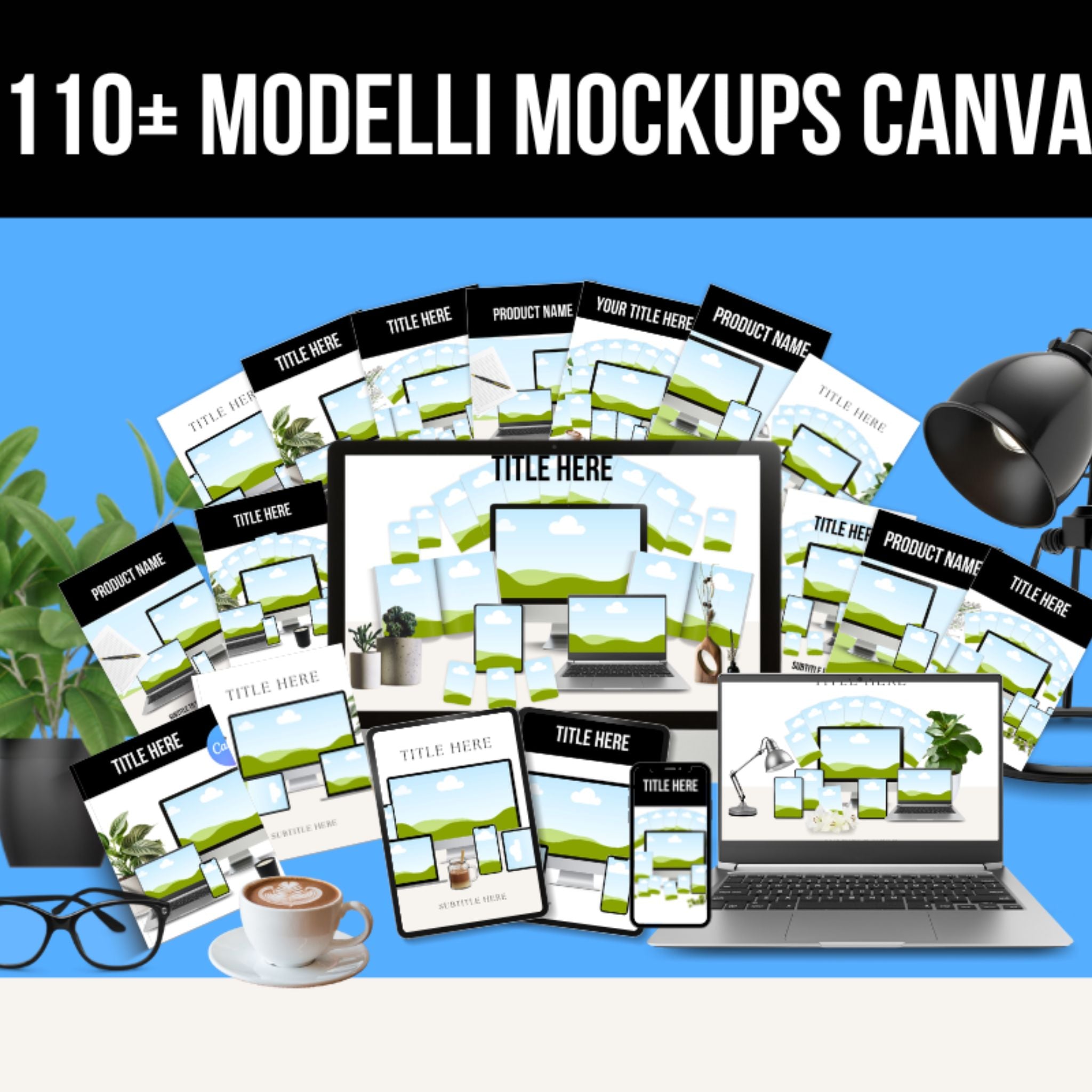 110+ Modelli Mockup per Etsy, Social Media e Sito Web